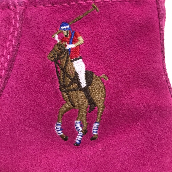 Girls Ralph Lauren suede sneakers - Picture 7 of 7